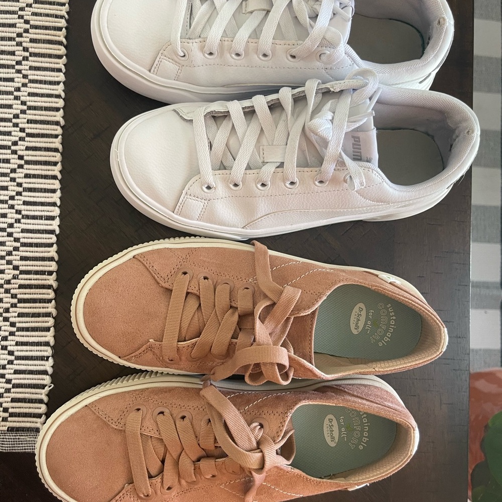 Women’s Size 7 sneakers Bundle . Puma and Dr Scholl’s.